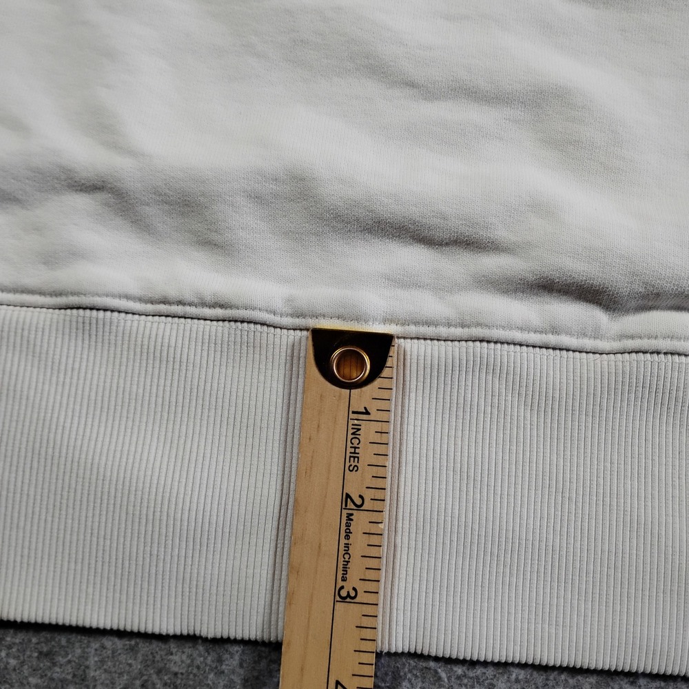 MM6 Maison Margiela White Embroidered Logo Sweatshirt Dress Short Sleeve Italy - Picture 13 of 15